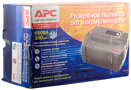 Обзор ИБП APC Back-UPS BR650CI-RS